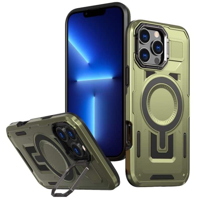 Shield Hollow Frame Halter MagSafe Telefonhülle, For iPhone 13 Pro, For iPhone 13, For iPhone 12 / 12 Pro – Bild 1