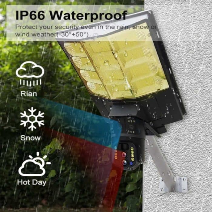 Solar-Straßenlaterne mit V380 4G WiFi 10X Dual-Lens-Überwachungs-HD-Kamera, No SD Card, 64GB SD Card, 128GB SD Card – Bild 11