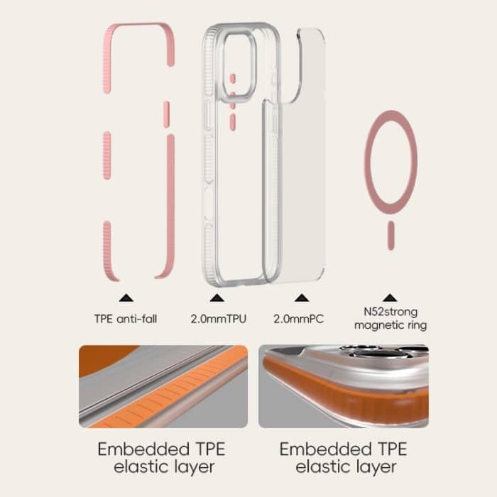 Ice Skin MagSafe PC Hybrid TPU-Telefonhülle, For iPhone 14 Plus, For iPhone 14, For iPhone 14 Pro, For iPhone 14 Pro Max – Bild 3