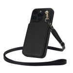 Crossbody-Telefonhülle aus Leder mit zwei Schnallen und Geldbörse auf der Rückseite, For iPhone 13 Pro Max, For iPhone 13 Pro, For iPhone 12 / 12 Pro, For iPhone 12 Pro Max – Bild 3