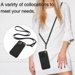 Crossbody-Telefonhülle aus Leder mit zwei Schnallen und Geldbörse auf der Rückseite, For iPhone 13 Pro Max, For iPhone 13 Pro, For iPhone 12 / 12 Pro, For iPhone 12 Pro Max – Bild 7