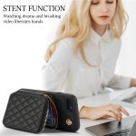 AwQuer Crossbody Reißverschluss Geldbörse Rautenförmige Lederrückseite Handyhülle, For iPhone 7 / 8 / SE 2022, For iPhone 13 Pro Max, For iPhone 13 Pro – Bild 8