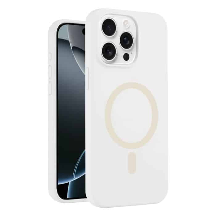 EDA007327101A.jpg MagSafe-Telefonhülle aus flüssigem Silikon in Reinfarbe, For iPhone 16 Pro Max, For iPhone 16 Pro – Bild 1