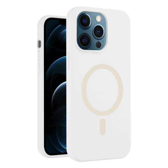 EDA007327115A.jpg MagSafe-Telefonhülle aus flüssigem Silikon in Reinfarbe, For iPhone 12 Pro Max, For iPhone 12 Pro – Bild 1