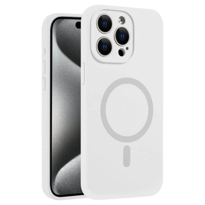 MagSafe-Telefonhülle aus flüssigem Silikon mit feiner Öffnung und reiner Farbe, For iPhone 15 Pro Max, For iPhone 15 Pro – Bild 1