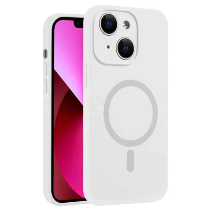 EDA007327613A.jpg MagSafe-Telefonhülle aus flüssigem Silikon mit feiner Öffnung und reiner Farbe, For iPhone 13, For iPhone 12 – Bild 1