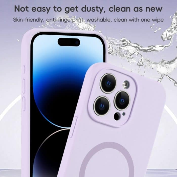 MagSafe-Telefonhülle aus flüssigem Silikon mit feiner Öffnung und reiner Farbe, For iPhone 12 Pro Max, For iPhone 12 Pro – Bild 6