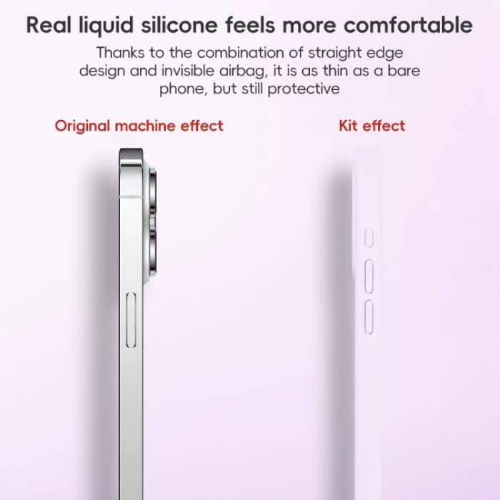 MagSafe-Telefonhülle aus flüssigem Silikon mit feiner Öffnung und reiner Farbe, For iPhone 13 Pro Max, For iPhone 13 Pro – Bild 7