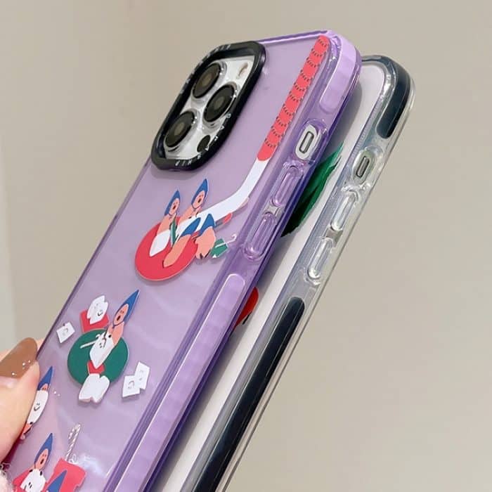 Einfaches Illustrationsmuster Vollständige Abdeckung Handyhülle, For iPhone 13 – Bild 4