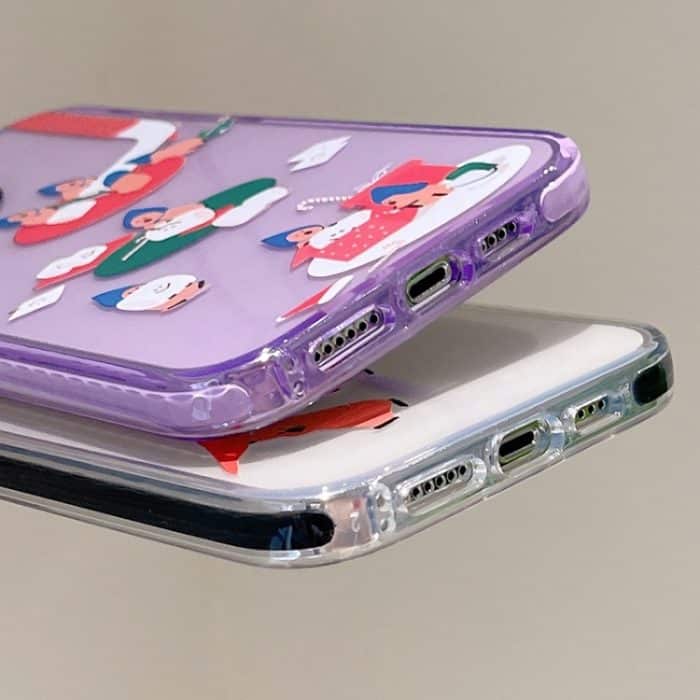 Einfaches Illustrationsmuster Vollständige Abdeckung Handyhülle, For iPhone 12 Pro Max – Bild 5