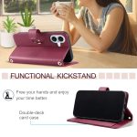 Handyhülle aus Leder mit rhombischer Ringschnalle, For iPhone 16, For iPhone 15 Pro Max, For iPhone 15 Pro, For iPhone 15 Plus – Bild 7