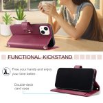 Handyhülle aus Leder mit rhombischer Ringschnalle, For iPhone 13 mini, For iPhone 12 / 12 Pro, For iPhone 12 Pro Max, For iPhone 12 mini – Bild 7