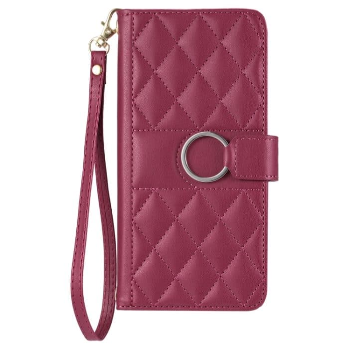 Handyhülle aus Leder mit rhombischer Ringschnalle, For iPhone 11 Pro Max, For iPhone 11, For iPhone 11 Pro, For iPhone X / XS – Bild 2