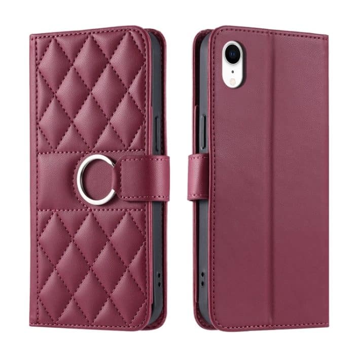 Handyhülle aus Leder mit rhombischer Ringschnalle, For iPhone XR, For iPhone XS Max, For iPhone 7 Plus / 8 Plus – Bild 1