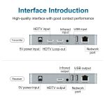 120 m HDMI USB KVM 4K Netzwerk Extender, EU Plug, US Plug, UK Plug – Bild 3