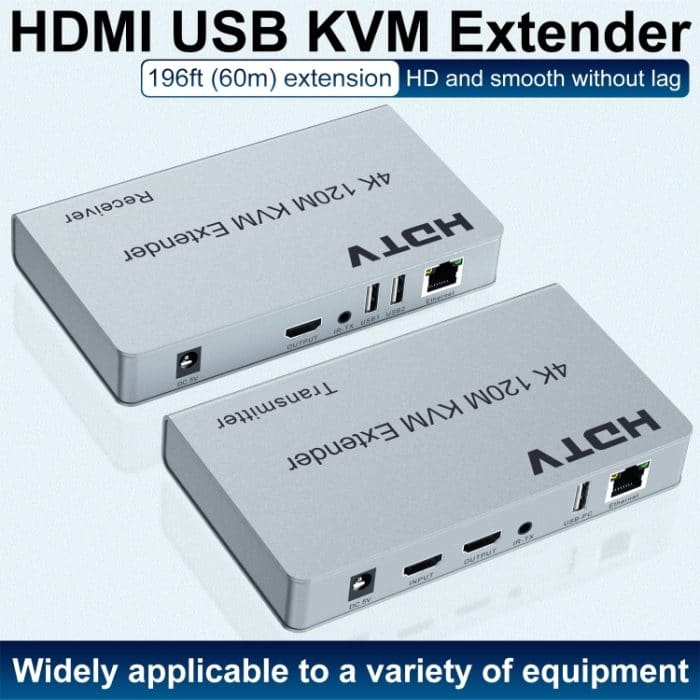 120 m HDMI USB KVM 4K Netzwerk Extender, EU Plug, US Plug, UK Plug – Bild 5