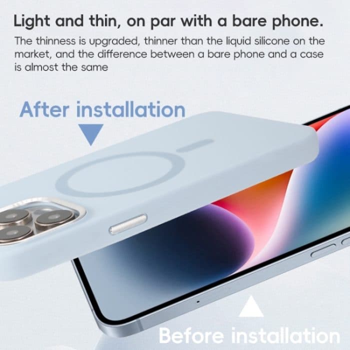 Metalllinsenrahmen Flüssigsilikon MagSafe Telefonhülle, For iPhone 16 – Bild 9