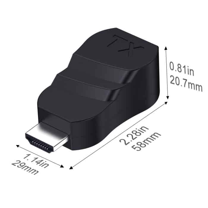 30 m HDTV auf RJ45 Netzwerkkabelverlängerung aus ABS-Material – Bild 2