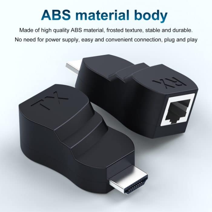 30 m HDTV auf RJ45 Netzwerkkabelverlängerung aus ABS-Material – Bild 8