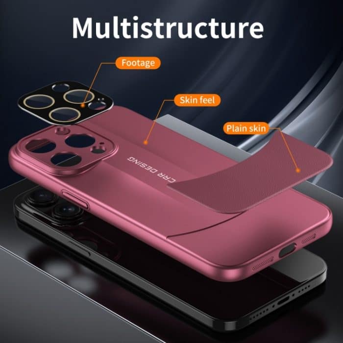 Vegetarian Leather Series Skin Feel Handyhülle mit vollständiger Abdeckung, For iPhone 13 Pro Max, For iPhone 13 Pro, For iPhone 13, For iPhone 12 – Bild 5