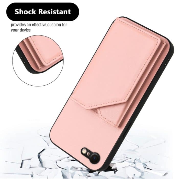 Skin Feel Handyhülle mit vier Kartenfächern und Handschlaufe, For iPhone 7 / 8 / SE 2020 2022, For iPhone 13 Pro Max, For iPhone 13 Pro, For iPhone 13 – Bild 3