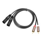 Audio-Balancekabel, 2 Cinch-Stecker auf 2 XLR-Stecker, 1.5m, 3m