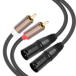 Audio-Balancekabel, 2 Cinch-Stecker auf 2 XLR-Stecker, 1.5m, 3m – Bild 2