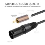 Audio-Balancekabel, 2 Cinch-Stecker auf 2 XLR-Stecker, 1.5m, 3m – Bild 4