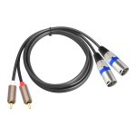Audiokabel, 2 Cinch-Stecker auf 2 XLR-3-polige Stecker., 1.5m, 3m