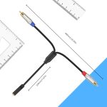 3,5 mm 1/8 TRS Stereo Buchse auf Dual Cinch Stecker Y-Typ Audiokabel, 3.5mm F to 2 RCA – Bild 4