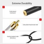3,5 mm 1/8 TRS Stereo Buchse auf Dual Cinch Stecker Y-Typ Audiokabel, 3.5mm F to 2 RCA – Bild 7