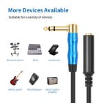 6,35 mm 1/4 TRS-Stereo-Kniestückstecker auf Buchse für E-Gitarren-Audiokabel, 0.3m, 1m, 1.8m – Bild 6