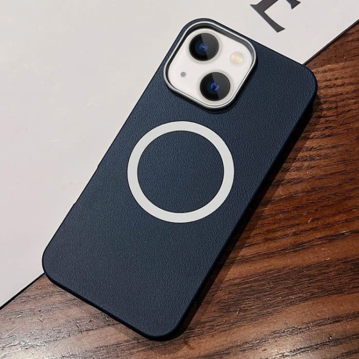 MagSafe-Telefonhülle mit vollständiger Abdeckung und Lederstrukturdesign, For iPhone 14, For iPhone 14 Pro, For iPhone 14 Pro Max – Bild 1