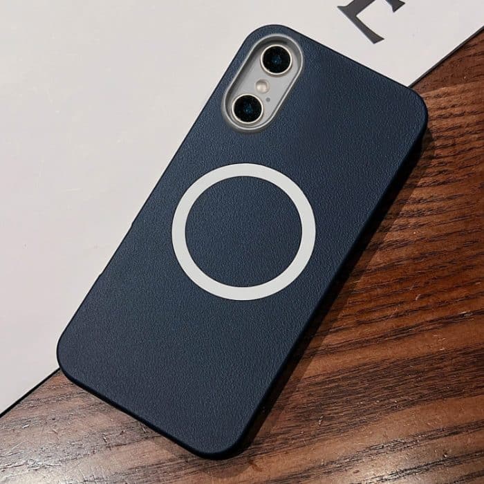 EDA007359326D.jpg MagSafe-Telefonhülle mit vollständiger Abdeckung und Lederstrukturdesign, For iPhone XS Max, For iPhone 7 Plus / 8 Plus – Bild 1