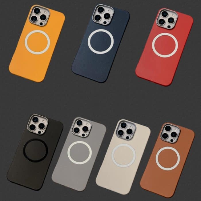 MagSafe-Telefonhülle mit vollständiger Abdeckung und Lederstrukturdesign, For iPhone 14, For iPhone 14 Pro, For iPhone 14 Pro Max – Bild 2