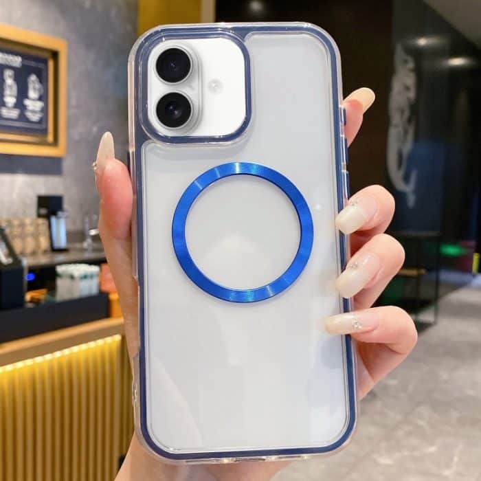 EDA007360804A.jpg 3-in-1-Airbag-MagSafe-Telefonhülle mit CD-Textur, For iPhone 16, For iPhone 15 Pro Max, For iPhone 15 Pro – Bild 1