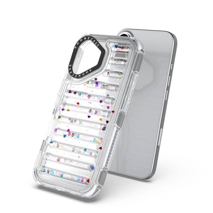 Capsule Glitter TPU Hybrid PC Airbag-Telefonhülle, For iPhone 16 Pro Max, For iPhone 16 Pro, For iPhone 16 Plus, For iPhone 16 – Bild 5