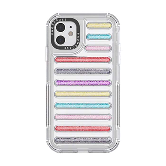 EDA007368116A.jpg Capsule Glitter TPU Hybrid PC Airbag-Telefonhülle, For iPhone 11, For iPhone XS / X, For iPhone XR, For iPhone XS Max – Bild 1