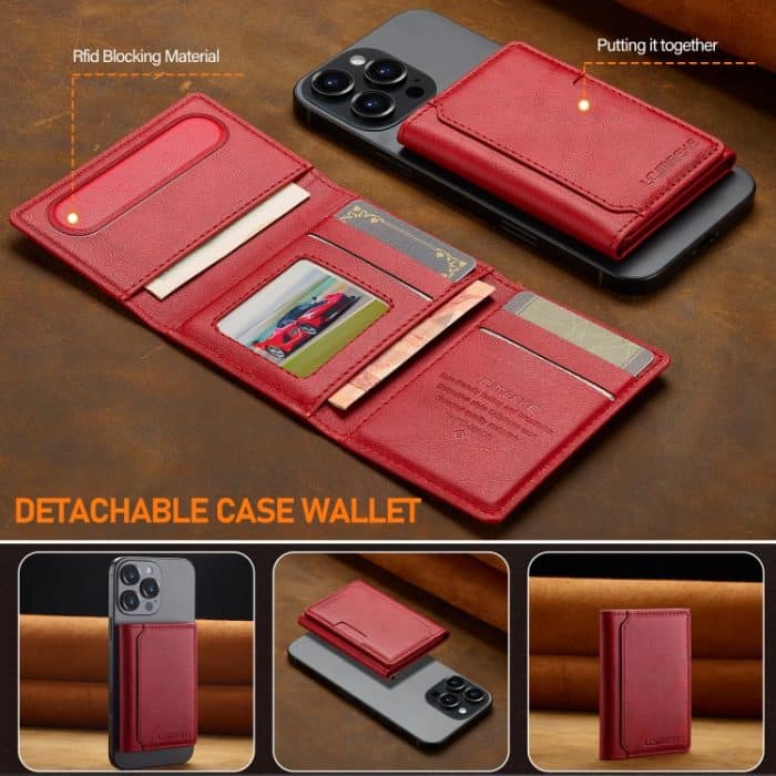 LC.IMEEKE 5-Karten MagSafe RFID Lederkartentasche – Bild 6