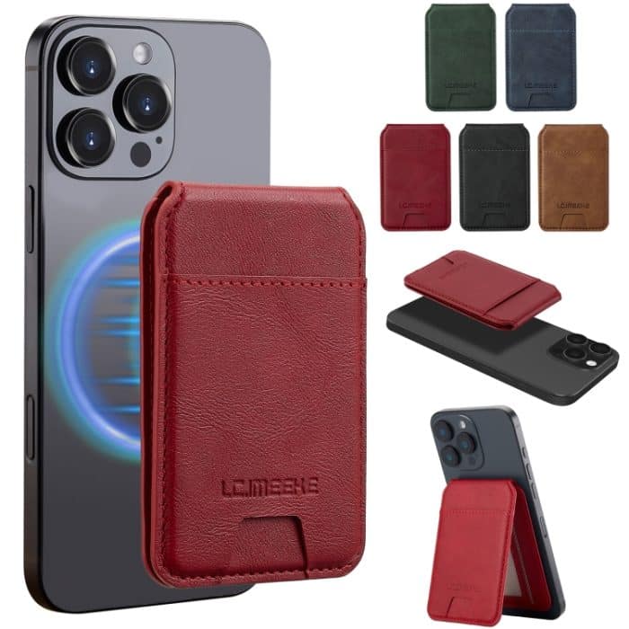 LC.IMEEKE 3-Karten MagSafe RFID Lederkartentasche – Bild 2