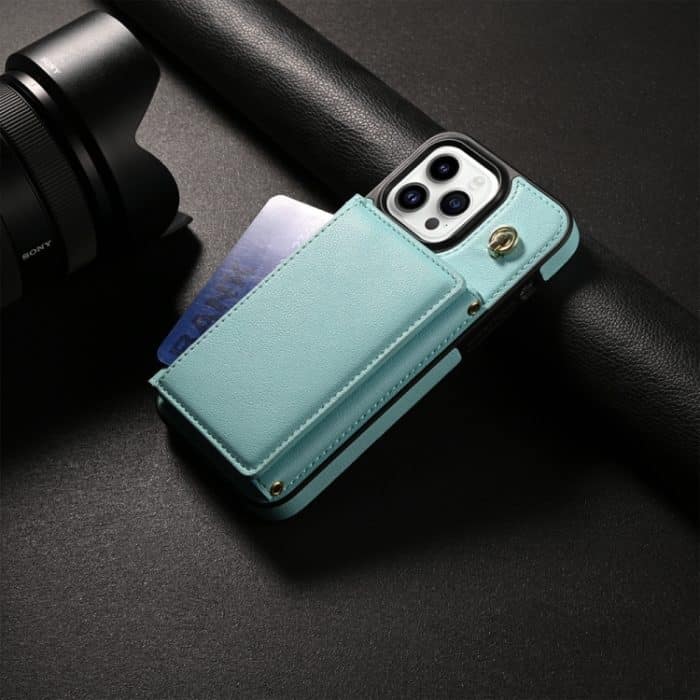 Dreifach gefaltete Handyhülle mit Kartenfach und langem Umhängeband, For iPhone 13 Pro Max, For iPhone 13 Pro, For iPhone 13, For iPhone 12 / 12 Pro – Bild 2