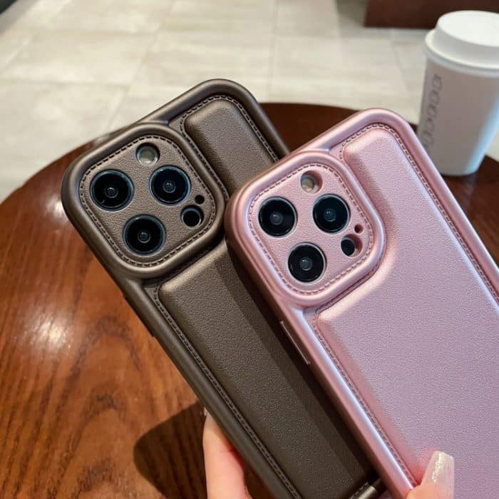 TPU-Telefonhülle mit Lederstruktur, For iPhone 14 Pro, For iPhone 14 Pro Max, For iPhone 13 Pro Max – Bild 2