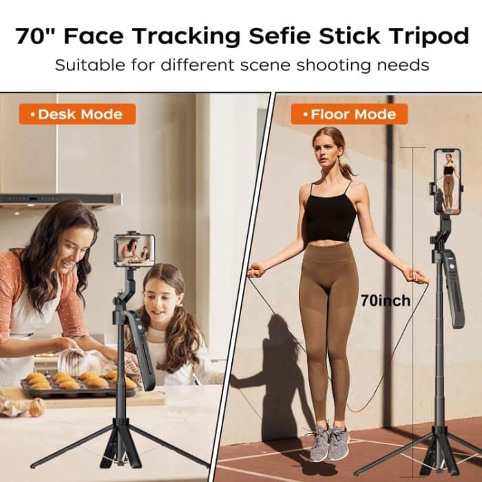 FUNSNAP A6 360 Grad Al Gimbal Selfie Stick Smart Face Tracking Integriertes Stativ, A6 – Bild 3