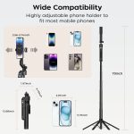 FUNSNAP A6 360 Grad Al Gimbal Selfie Stick Smart Face Tracking Integriertes Stativ, A6 – Bild 5