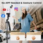 FUNSNAP A6 360 Grad Al Gimbal Selfie Stick Smart Face Tracking Integriertes Stativ, A6 – Bild 6