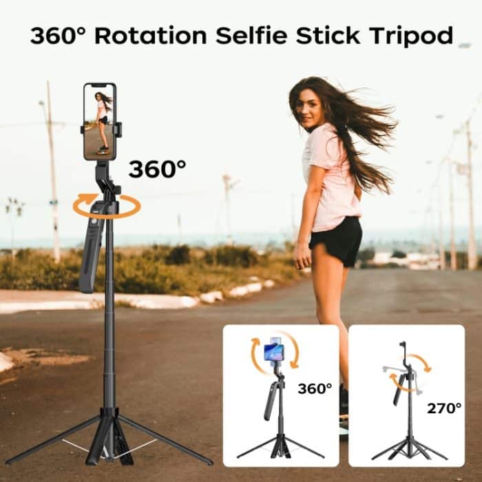 FUNSNAP A6 360 Grad Al Gimbal Selfie Stick Smart Face Tracking Integriertes Stativ, A6 – Bild 7