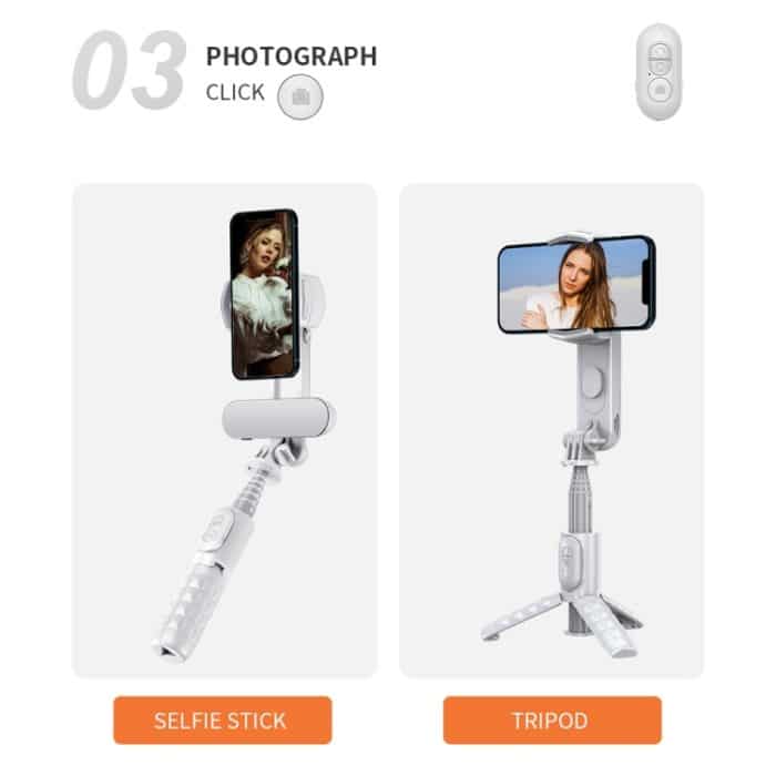 FUNSNAP Capture Q3 Einachsiger Handheld-Gimbal-Telefon-Live-Stabilisator, Capture Q3 – Bild 6