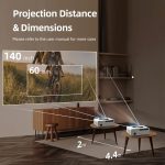 AUN AKEY7 MAX 1920x1080P HD Android LCD-Projektor, US Plug, UK Plug, EU Plug, AU Plug – Bild 16