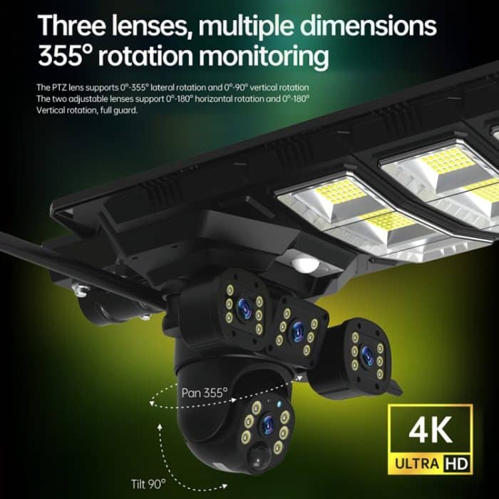 Solar-WiFi-Version der XA-Serie zur Überwachung von Straßenlaternen-HD-Außenkameras, No SD Card, 64GB SD Card, 128GB SD Card – Bild 5