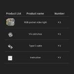 FUNSNAP Pocket Vollfarb-RGB-Video-Shot-Fülllicht, Pocket Fill Light – Bild 11